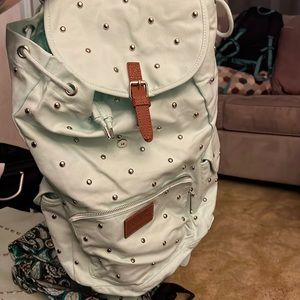 Victoria secret blue studded backpack